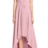 Pink High Low Gown