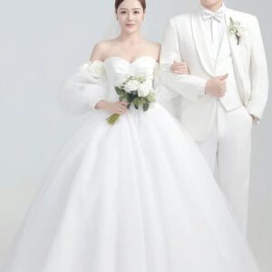 Wedding Gown And Suit Set For Couple