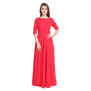 Plain Red Gown