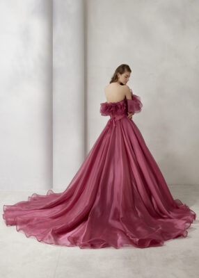 Pink Pre-wedding Photoshoot Gown