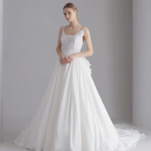 White Wedding Trail Gown
