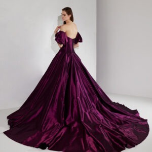 Purple Pre-Wedding Photoshoot Gown