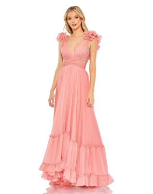 Pink translucent dress