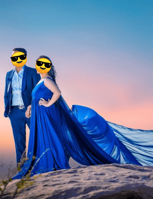 pre wedding photoshoot gown