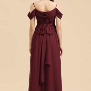 Wine Drop Shoulder Gown