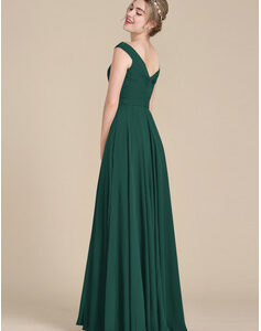 Dark Green Fit & Flare Gown