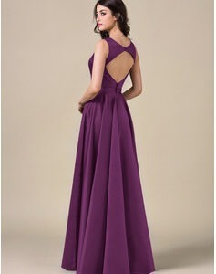 Lilac Back Cut Out Gown