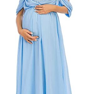 Blue Maternity Photoshoot Gown
