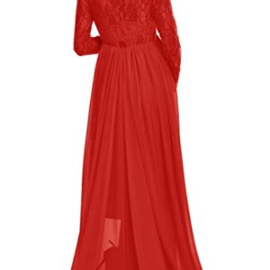 Red Maternity Photoshoot Trail Gown