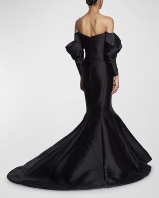 Black pre wedding Photoshoot gown