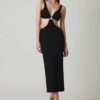 Black Beach Cutout Dress
