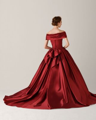 Red pre wedding Photoshoot gown