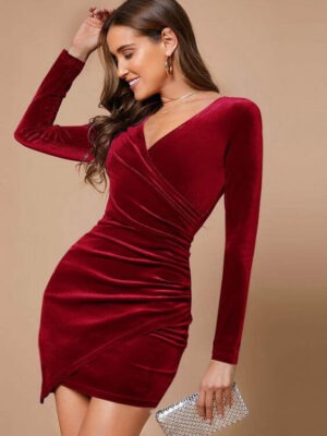 red velvet dress 