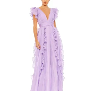 Lilac Ruffle Gown