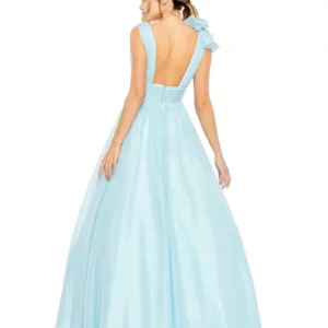 Baby Blue Flared Gown