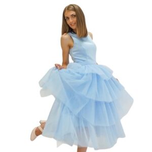Baby Blue Dresses For Mother-Daughter Twinning Photoshoot