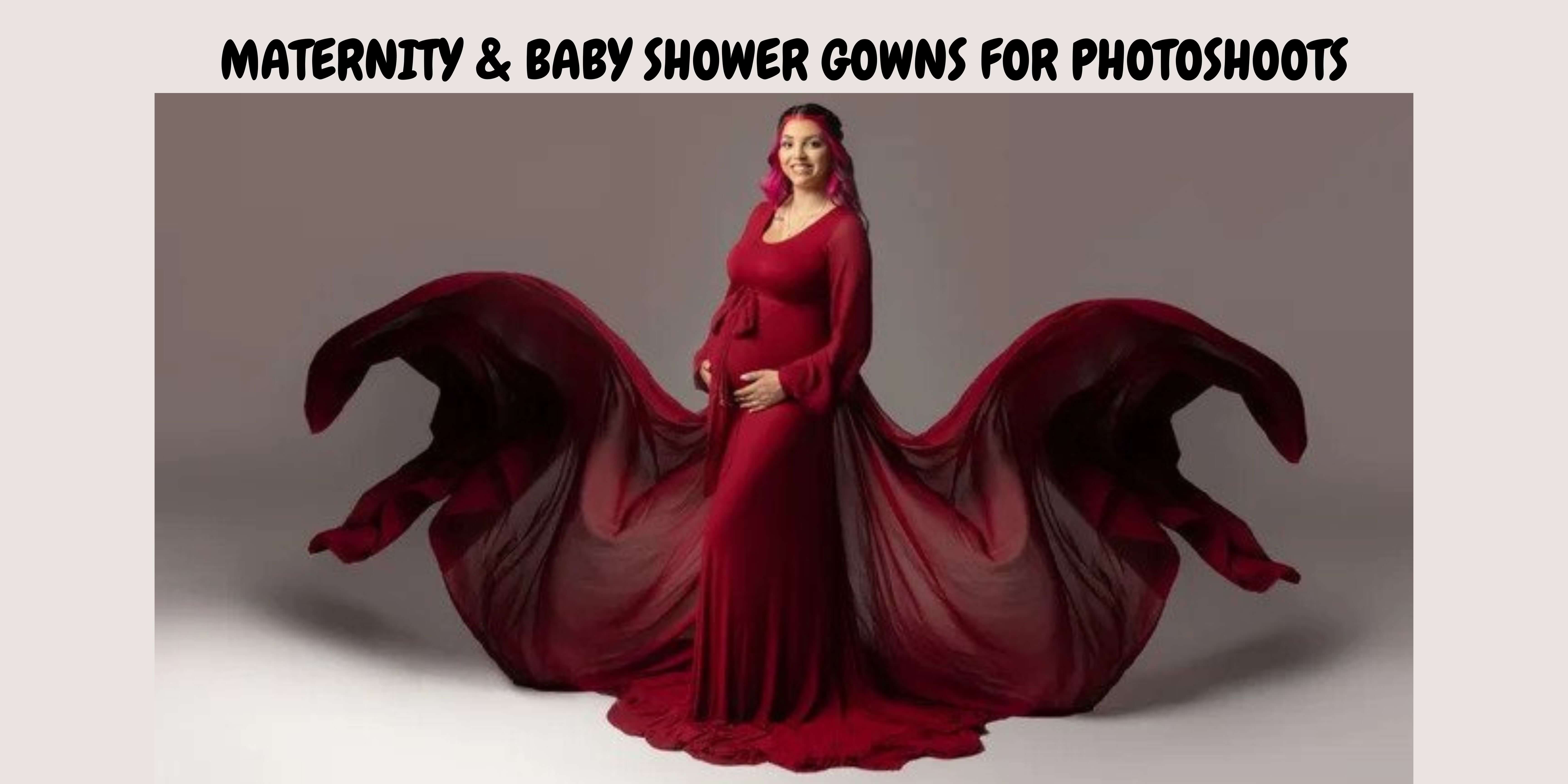 Maternity Photoshoot gowns