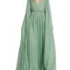 Mint Green Shoulder Trail Gown
