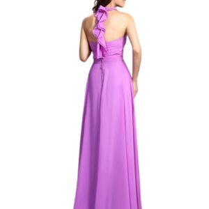 Lilac Halter Neck Gown
